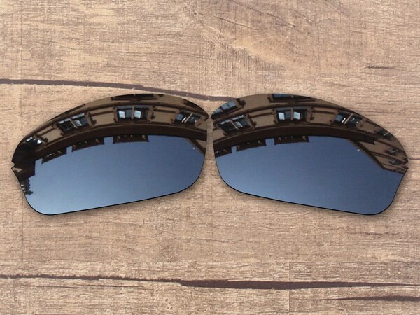 Vonxyz 20+ Color Choices Polarized Replacement Lenses for-Oakley Half Wire 2.0 Frame: Black Mirror