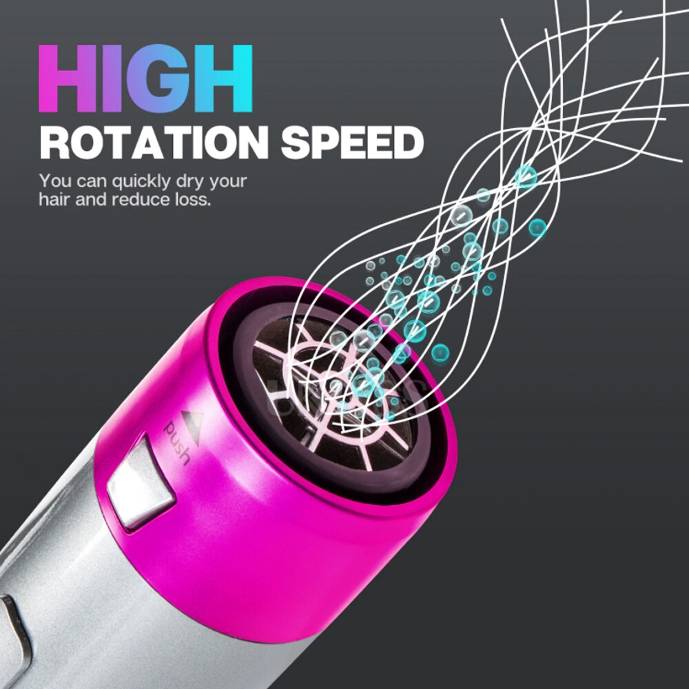 Electric Blow Dryer 5 In 1 Hair Dryer Volumizer Rotating Hairdryer Hair Straightener Comb Curling Brush Hair Dryer Hair Air Comb