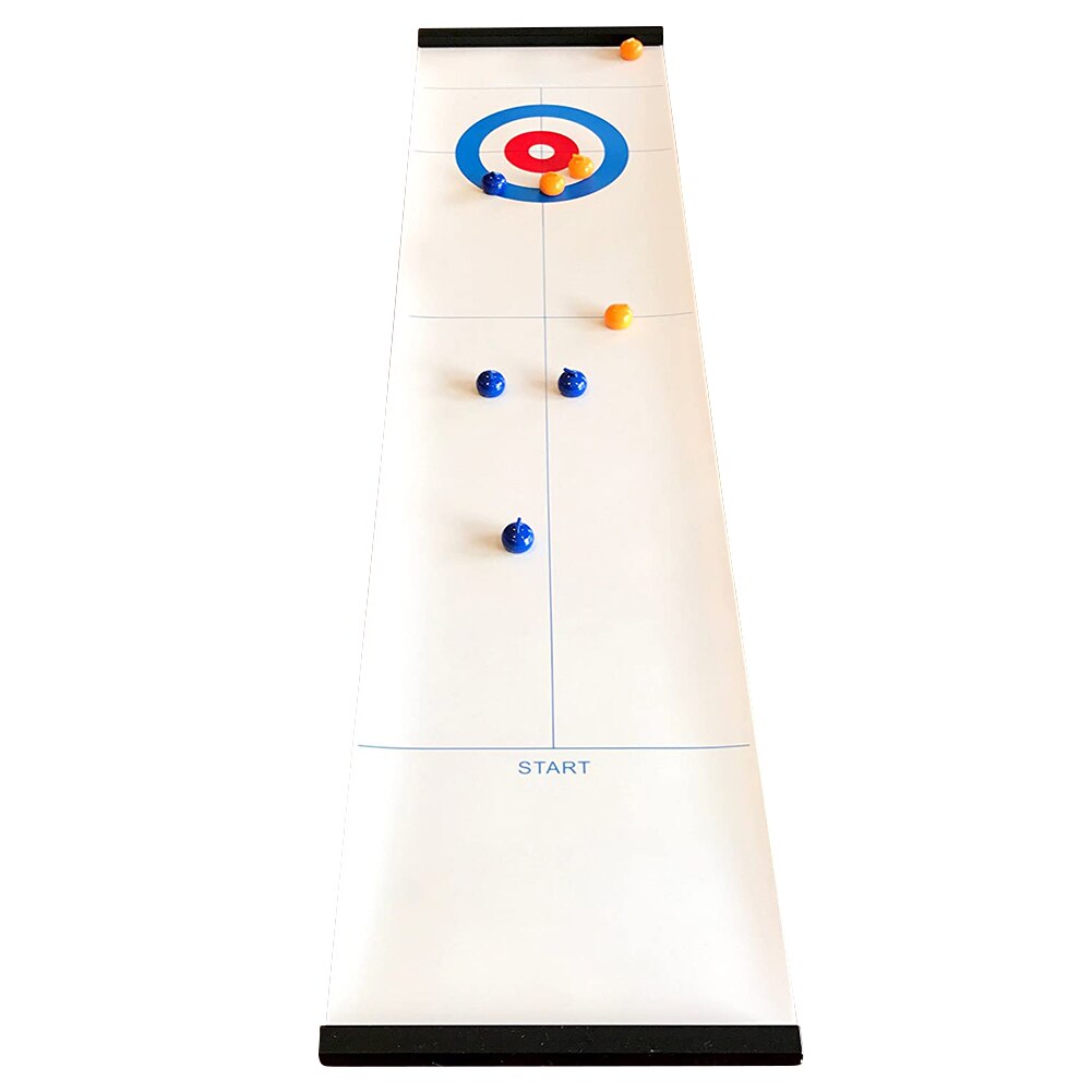 Table Top Curling Game Tabletop Curling Game Compact Curling Board Game Curling Mini Table Games Family Bowling Bar Set