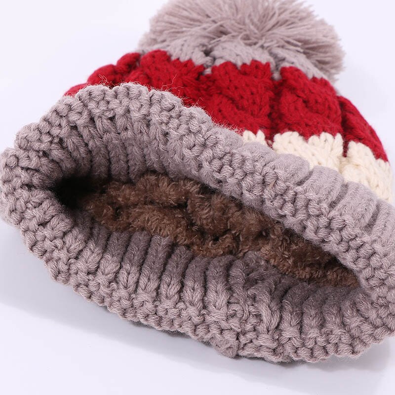 Ensemble écharpe chapeau tricoté pour femmes | Bonnet, écharpe pour filles, bonnet chauffant et , écharpe à anneaux, pompons
