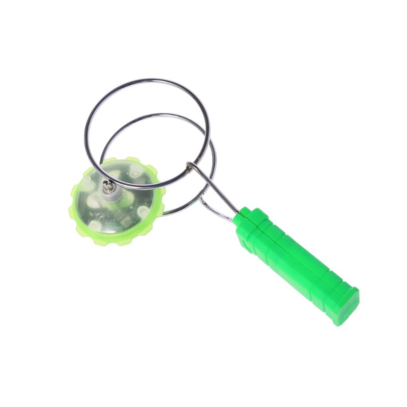 Magnetisk gyrohjul magisk spinding førte farverige lys gyro yoyo legetøj børn: Grøn