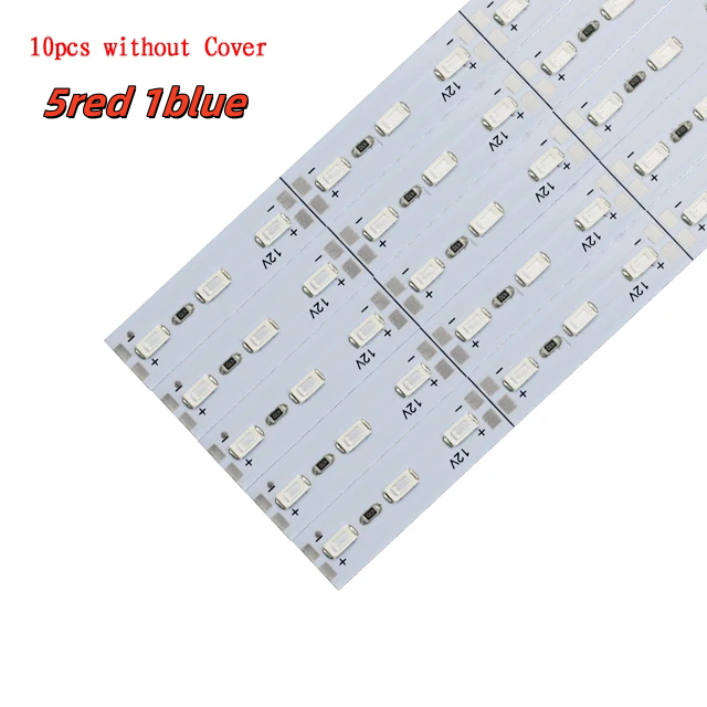 Full Spectrum Hydroponic LED Grow Light 50CM SMD 5730 DC12V Grow Tent Lamp Led Rigid Strip For Flower Seeding Greenhouse: changeable