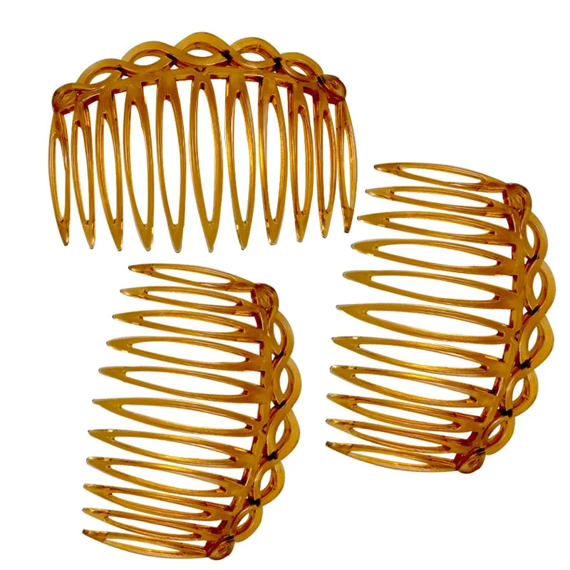 1-6 stk. plastik hårkamme med fransk twist, hårkam med lige tænder, hårspænde tilbehør til kvinder, bryllupsfeststyling: Xxs / Himmelblå