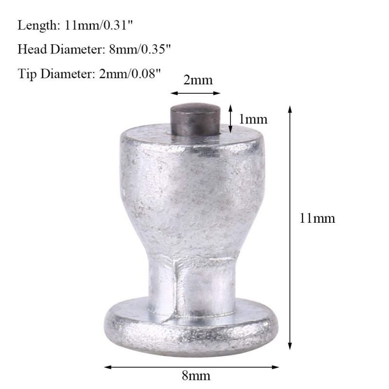 100PCS tire spikes for car tires for winter Tungsten steel core Low-carbon steel winter tire spikes 8mm protects motorcycle shoe