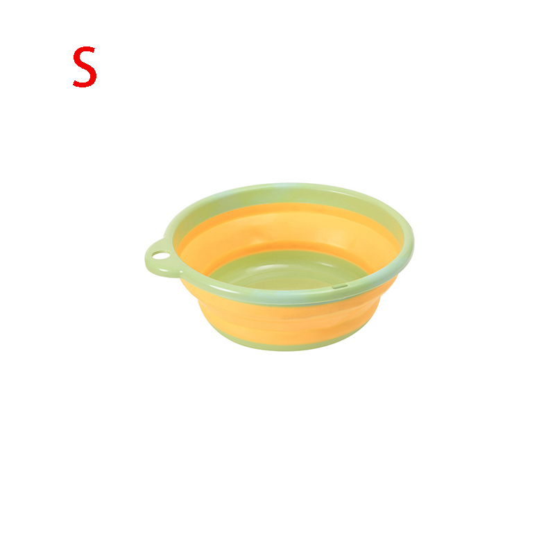 Folding Wash Basin Multifunction Portable Dish Tub For Travel Camping Silicone Collapsible Wash Basins Home Cleaning Tools: C-1