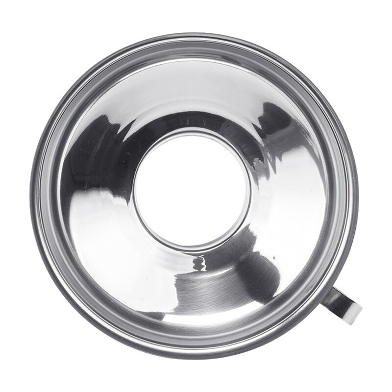Stainless Steel Wide Mouth Funnel for Beans Jam Food Powder Kitchen Gadgets EDNU888: L