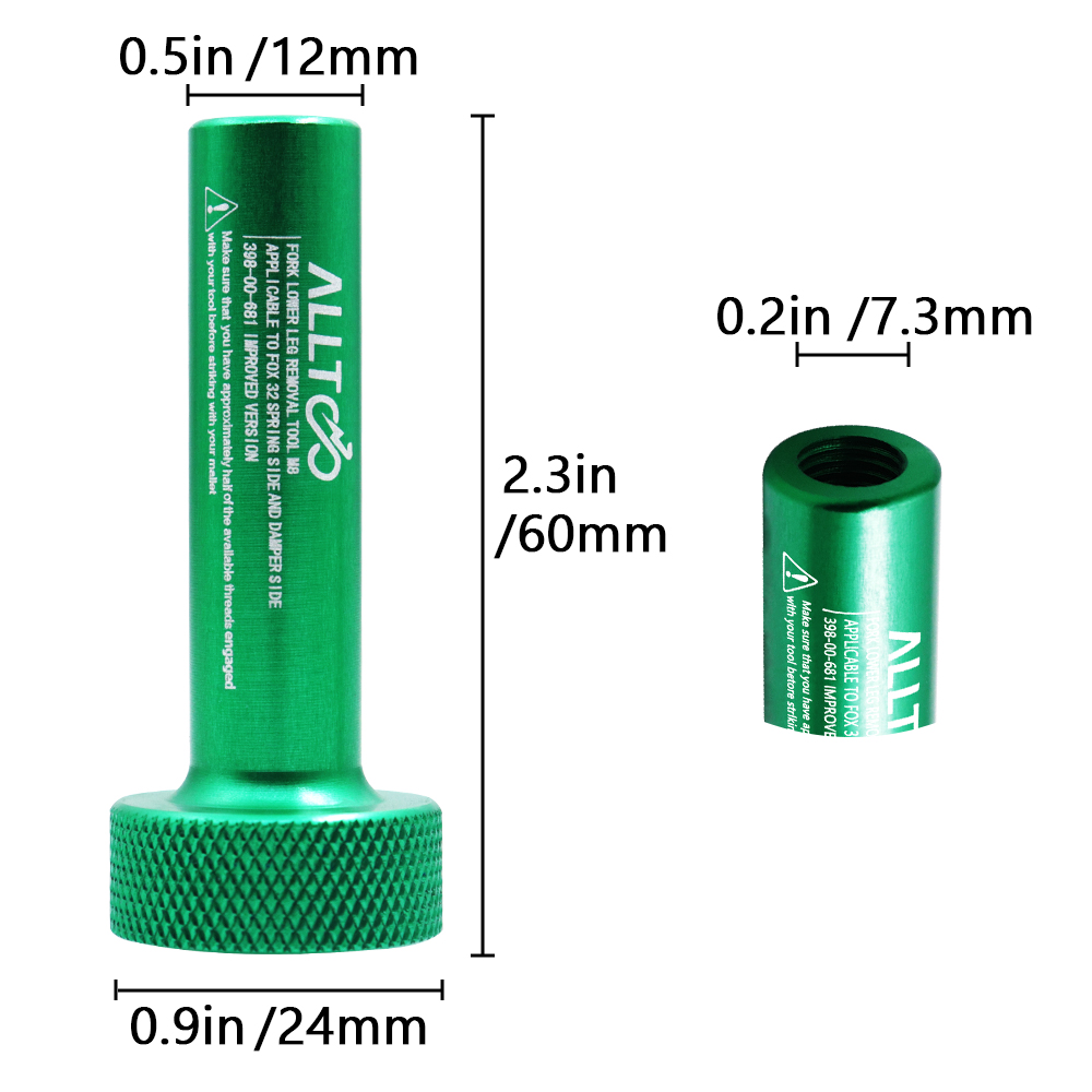 Fahrrad Vorne Professionelle Fuchs Gabel Frühling Dämpfer Extraktion Werkzeug Aluminium Reparatur Demontage Werkzeuge 32 34 36 38 40mm SC TC: Braun (AE volle Menge)*1