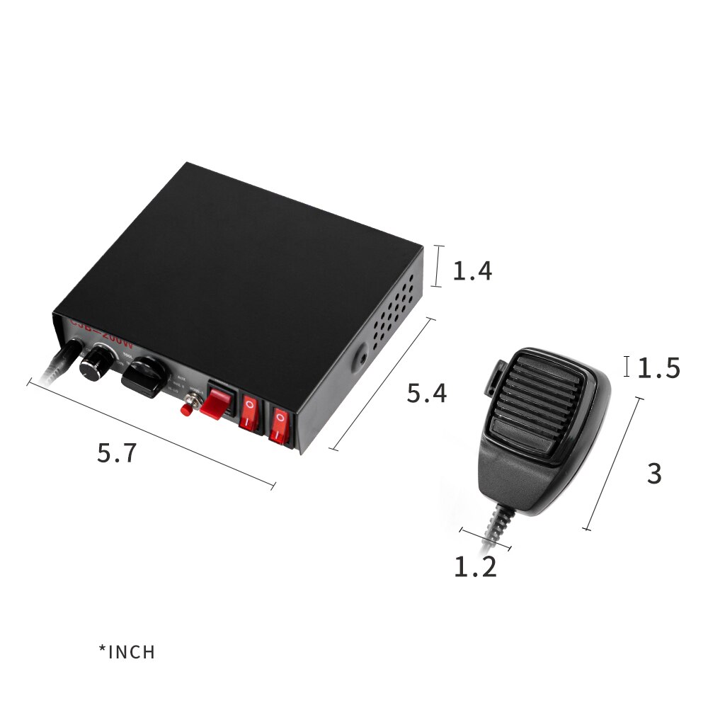 YHAAVALE 200W Car Police Siren,CJB9 tone Wired Amplifier with Handheld Mic,Electronic Emergency Warning PA System for Vehicle