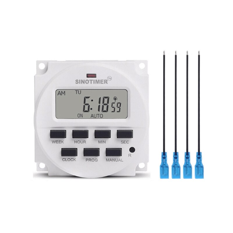 Digital Timer Switch 7 Days Weekly Programmable Time Relay Control Programmer