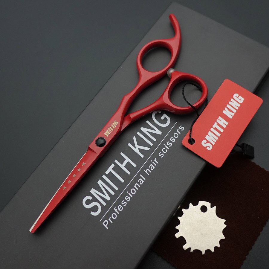 5 "Professionele Kappers Schaar, 5 Inch Snijden Schaar Kapper Schaar + Box/Case/Kits: Rood