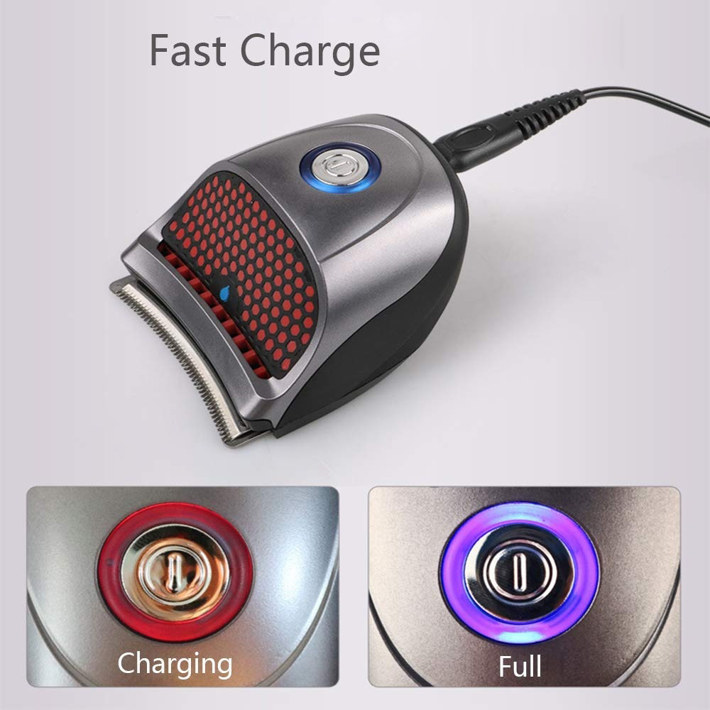 Jinding Bald Head Clipper Shortcut Self-Haircut Kit Hair Clippers Cordless Rechargeable Hair Cutter Shaving Machine with 9 Combs