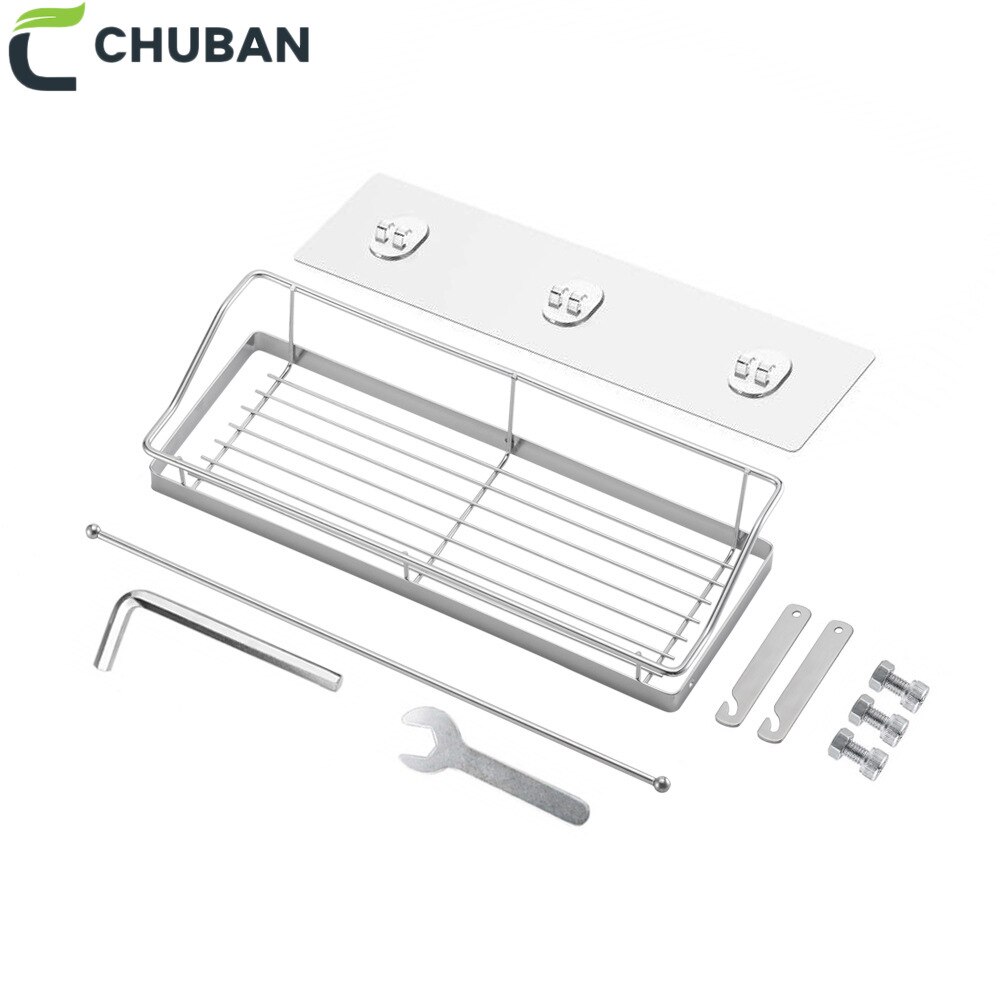 CHUBAN Multifunctional Stainless Steel Non Perforated Paper Towel Storage Rack In Bathroom, Toilet and Kitchen Towel Rack A125