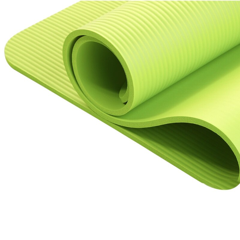 Sports yogamåtte multifunktionel yogamåtte slynge rem elastisk bomuld skridsikker fitness gym bælte til sportsøvelse 4 farver: Grøn