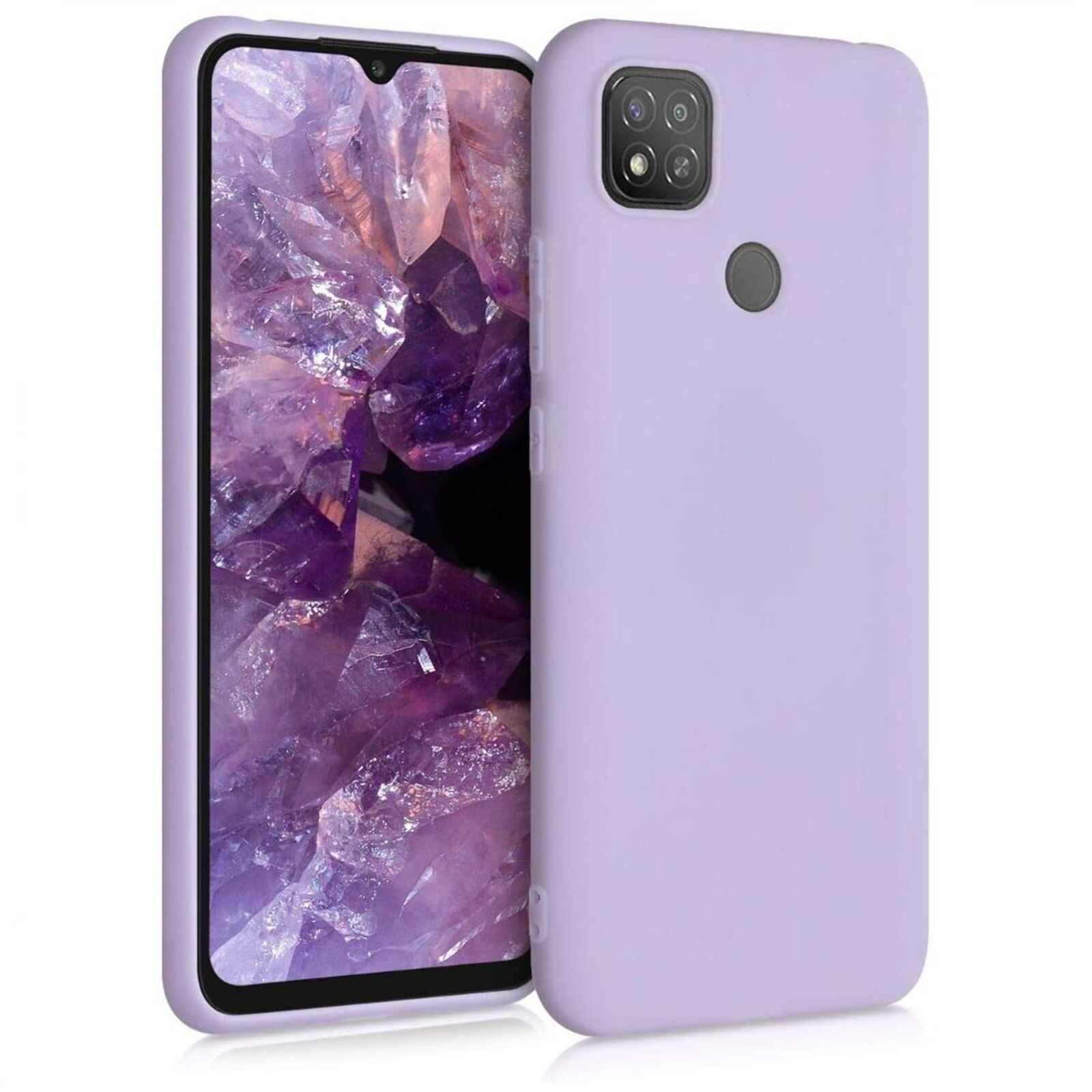 XIAOMI-REDMI-9C-4G silicone gel tpu liquide ultra doux pochette violette étui pour téléphone portable: Default Title