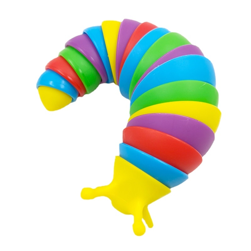 Fidget Slug Articulated Slug Finger Flexible Fidget Sensory Toys Anti-Anxiety Relief Year Chritmas for Aldut Chidlren