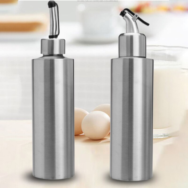 Stal nierdzewna szczelny pyłoszczelna olejarka praktyczna ocet butelka na sos sojowy naczynie na olej przyprawy kuchenne pojemnik narzędzie robić przechowywania