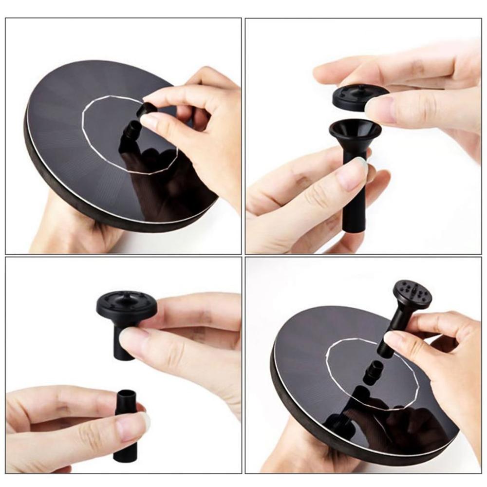 Garden Decoration Water Floating Solar Power Fountain Panel Kit Water Pump For Pool Pond Garden Solar sprinkler