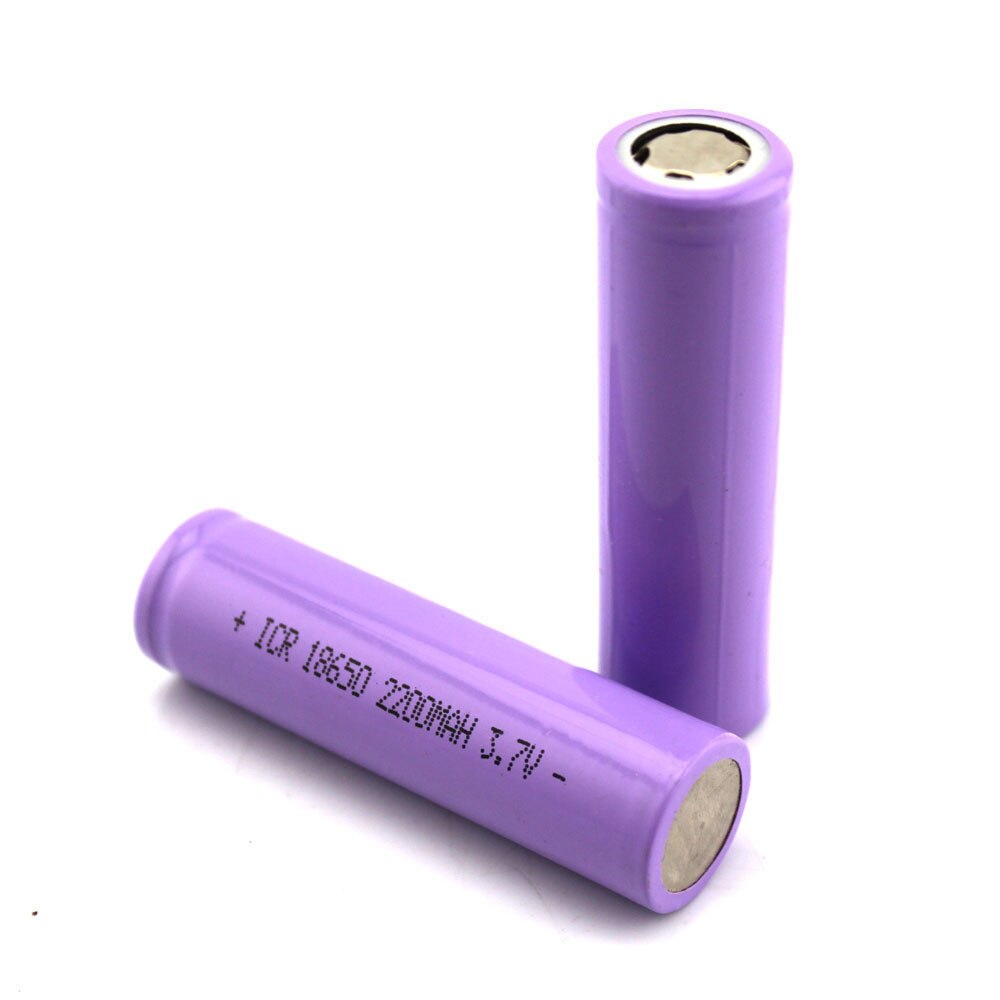 18650 Lithium Batterij (Platte Kop) 3.7V2200ma Voldoende Hoge Capaciteit Sterk Licht Zaklamp