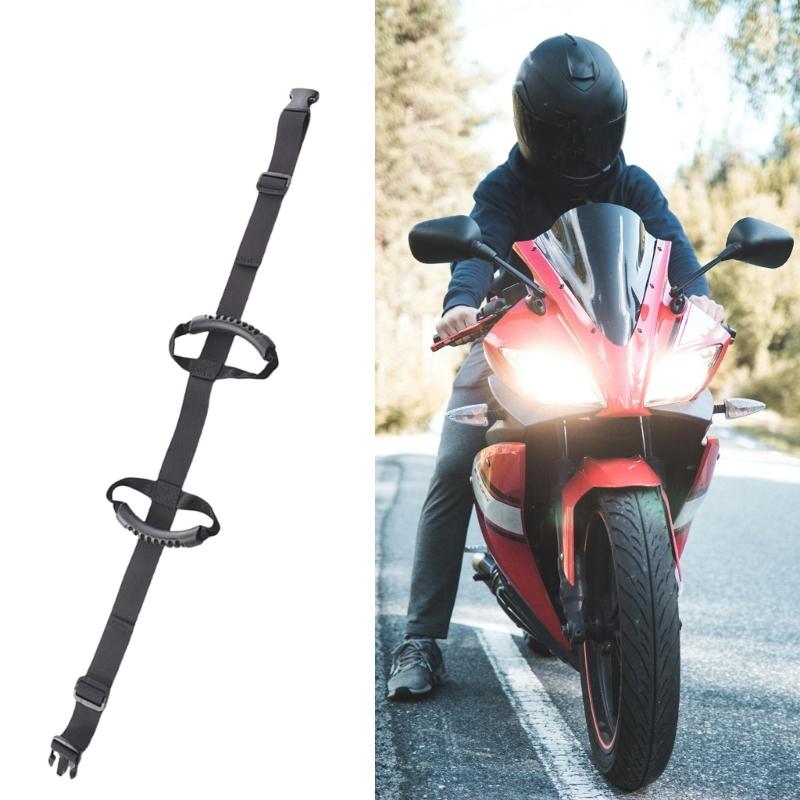 920L Motorcycle Passenger Safety Belt Adjustable rides Support Strap with not Slip Grip Pillion Grab Handle for Bike Scooter