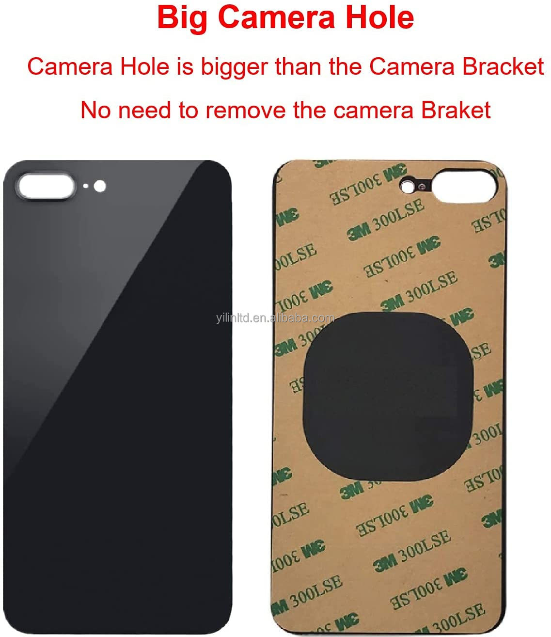 For iPhone 8 Plus Back Glass Panel Battery Cover B... – Grandado