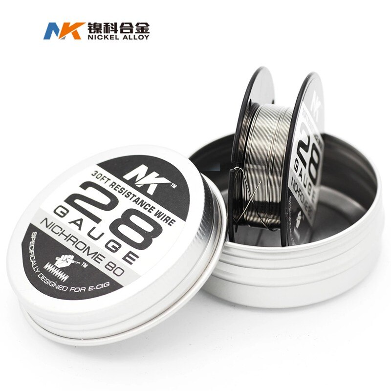 NK Ni80 Nichrome 80 20 Wire E-Cigarette 20g 22ga awg 24 26 27 28-32 gauge vape heating Wire For RDA RTA for DIY Prebuilt Coil