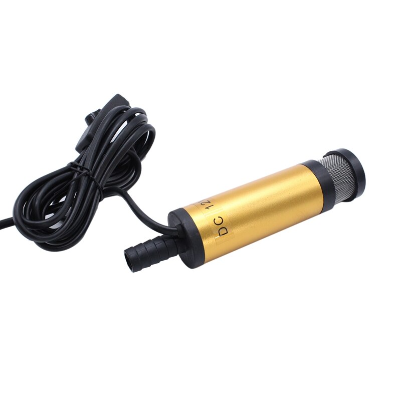 Portable Mini Electric Submersible Pump for Pumping Oil Water Fuel Transfer Pump Stainless Steel Shell 30L/Min DC 12V