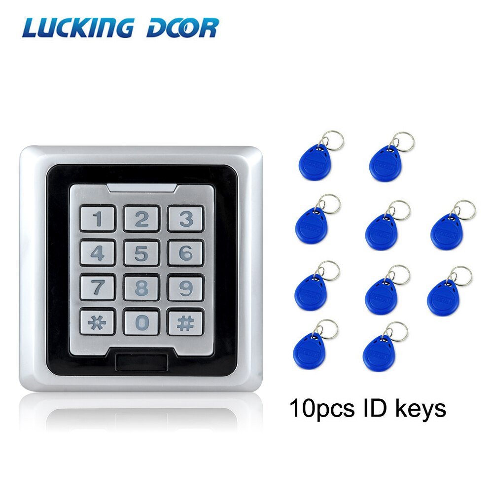 LUCKING DOOR RFID Access Control System Proximity Card Standalone 8000 Users Door Access Control Waterproof Metal Case