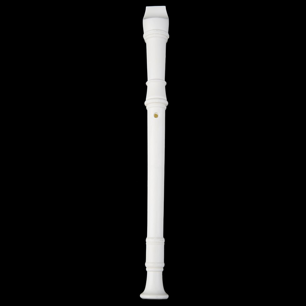 Draagbare Size Wit Abs Hars Instrument Musical Sopraan Recorder Lange Fluit Vingeren Vroege Onderwijs Voor Kinderen: Default Title