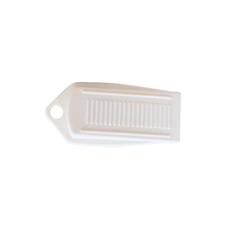 Door Stops Non-Slip Black Wedge Shaped Rubber Door Buffers for Office Home America Floor Door Stopper Livingroom Accessories: 1pc white
