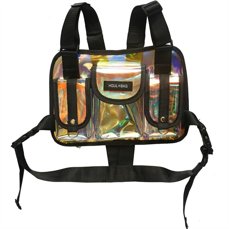 Funktionale Taktische Weste Multifunktionale Brust Tasche Weibliche transparent Tasche Japanischen Werkzeug Weste Schulter Tasche