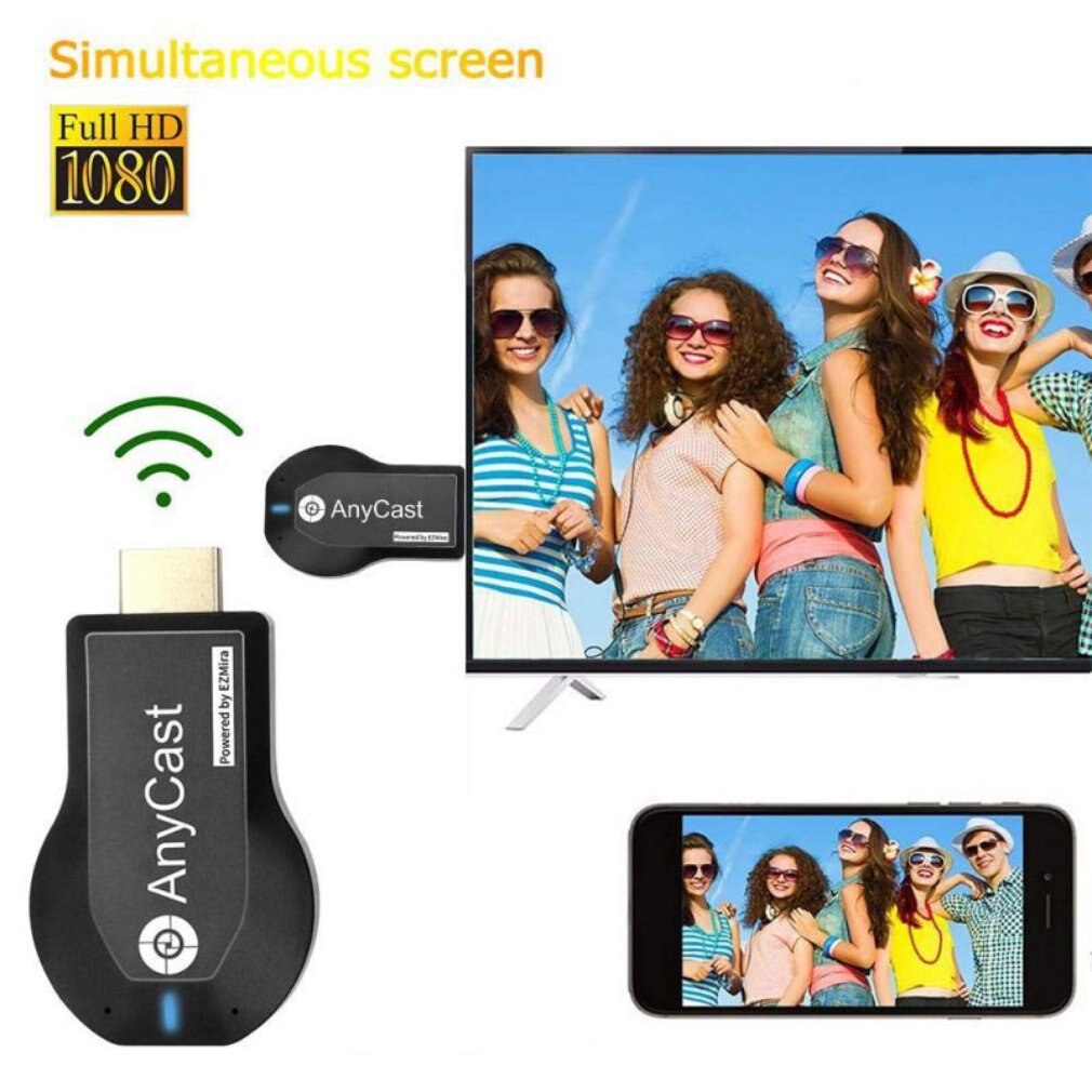 Tv Stick 1080P Draadloze Wifi Beeldscherm Tv Dongle Receiver Voor Anycast M2 Plus Voor Airplay 1080P Hdmi Tv stick Voor Dlna Miracast