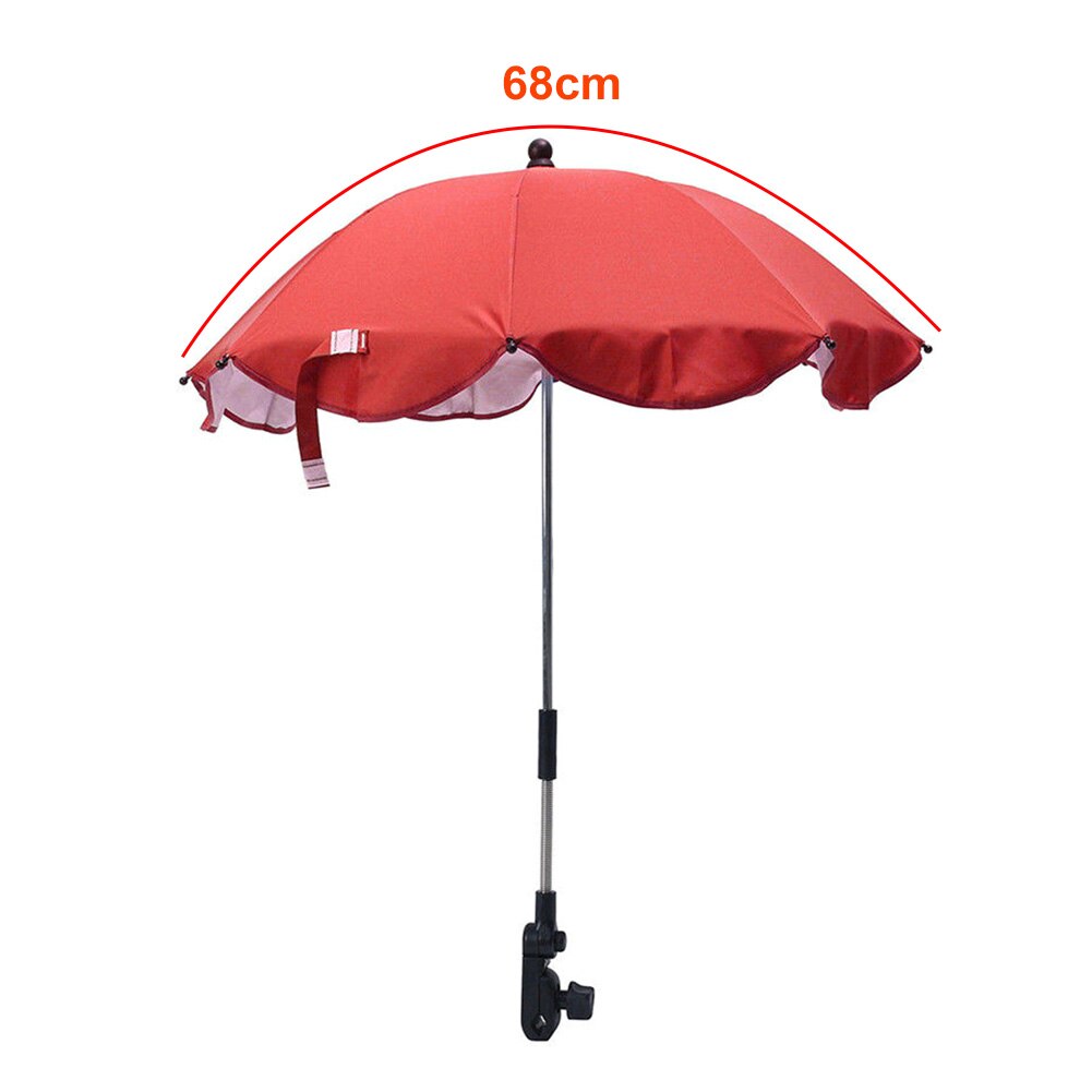 Infant Baby Stroller Umbrella Adjustable Baby Pushchair Umbrella Sun Shade Pram Canopy Cover Umbrella Baby Stroller Accessories