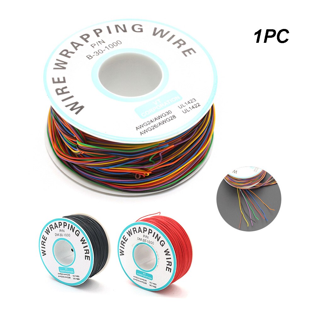 820 Feet 30AWG Single Driver PVC Insulation Cable Roll Wrapping Wire Tinned Copper Electronics-Salon Air Line For Monitors