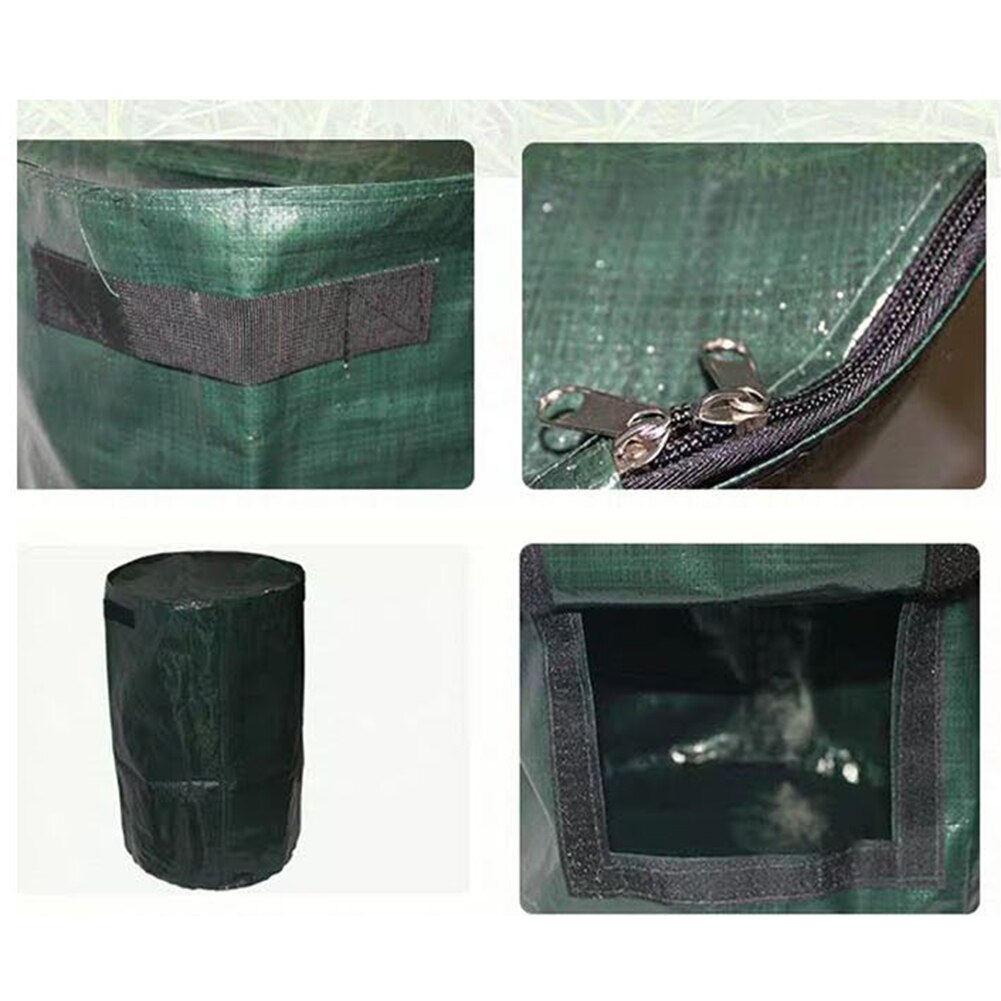 Reuseable Garden Leaf Waste Can Yard Compost Bin Waste Disposal Bag Composting Fruit Kitchen Waste Grower Bags