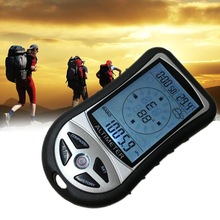 8 In 1 Handheld Elektronische Navigatie Kompas Hoogte Gauge Thermometer Barometer Outdoor Wandelen Camping Vissen Kompas