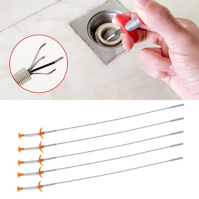 Flexible Long Reach Claw Pick Up Narrow Bend Curve Grabber Tool Spring Grip 60cm