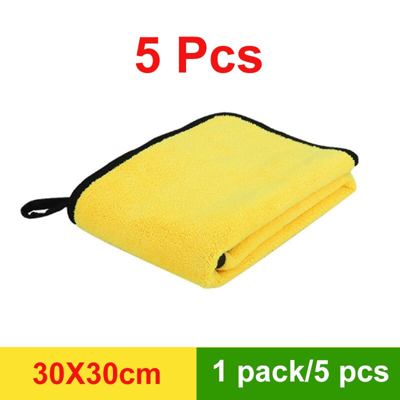 30x30 Cm Car Wash Microfiber Towel Car Cleaning Drying Cloth Hemming Car Care Cloth Detailing Car Wash Towel For Toyota: Oranje