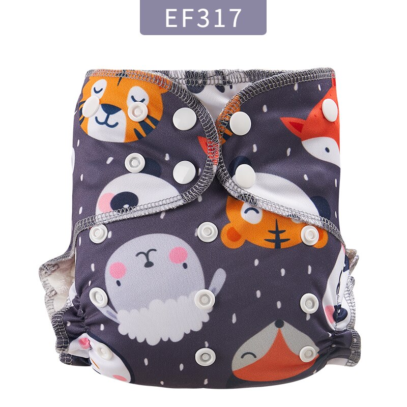 Elinfant Super Soft Baby Hybird A12 Cloth Diaper Waterproof Washable Adjustable Double Strength Suction Fit All 3kg~15kg Baby: EF317-cloth diaper