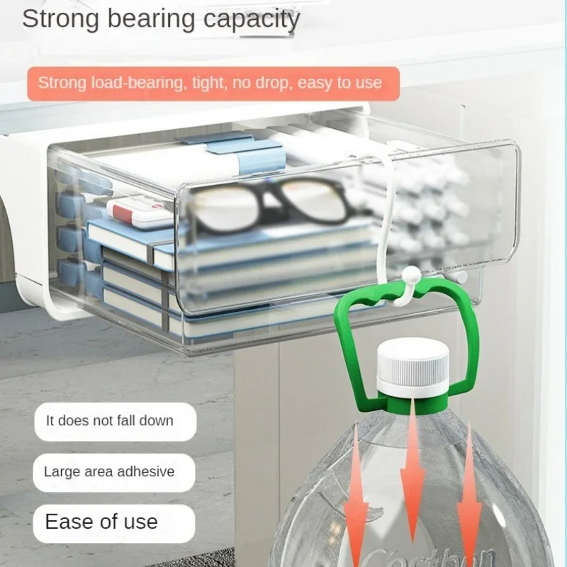 Organizzatore per cassetti nascosti sotto la scrivania Organizzatore per ufficio Cancelleria sotto l'organizzatore della scrivania Dormitorio Cassetto portaoggetti per articoli vari