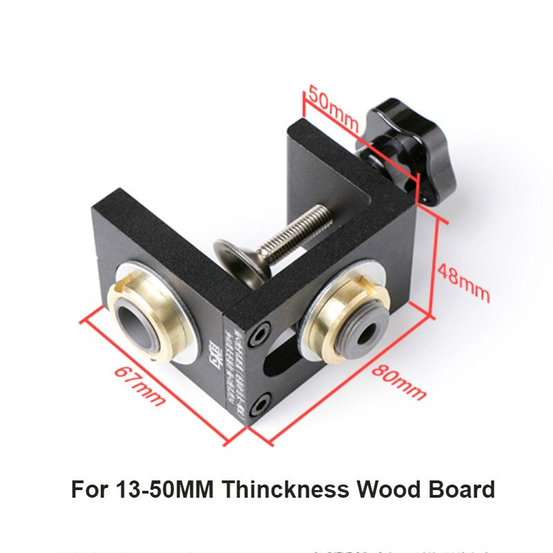 Træbearbejdning bore guide dyvel hul bore guide jig bore locator kit tømrer positioneringsværktøj m/ trinborebits