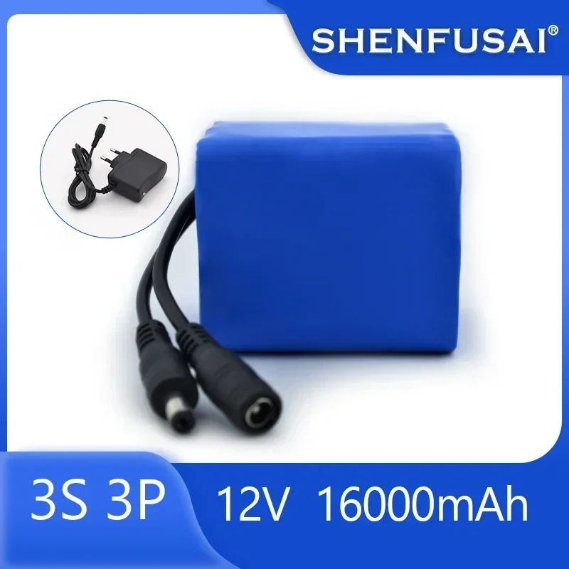12v 8000 mah 18650 lítiová batéria 12.6v 8ah vhodná pre elektrické zariadenia, hračky, led svetlá, lítium-iónové batérie 3 s 3p