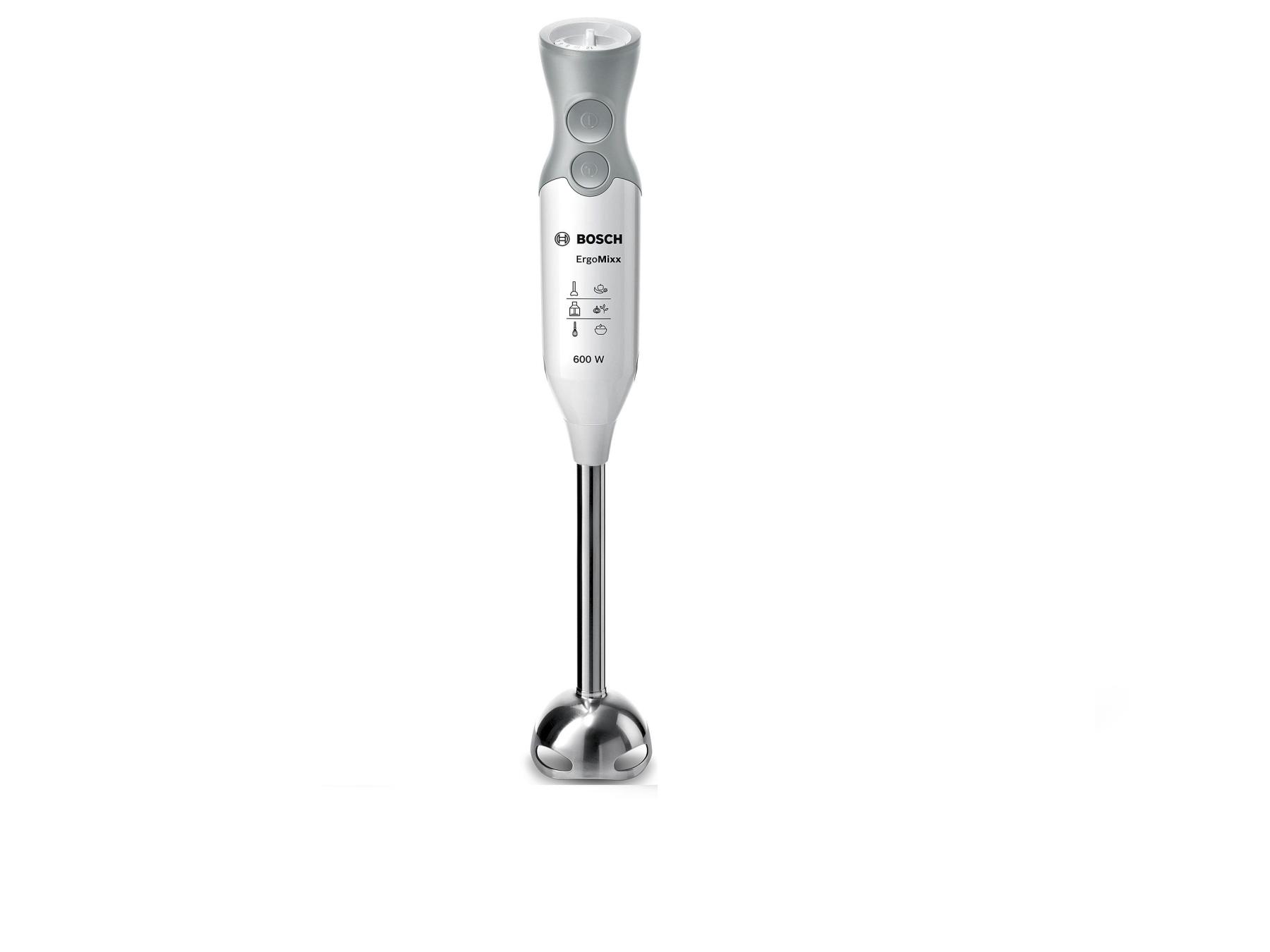 Bosch ErgoMixx MSM66130 - Batidora de mano, 600 W, regulador de velocidad y función Turbo, cúpula con cuatro cuchillas