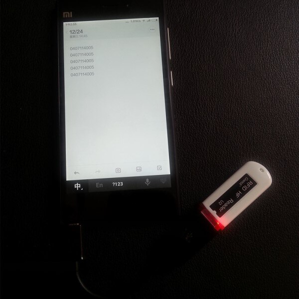 Micro 13.56MHz MF1 IC RFID Reader USB(8 digit D) Interface Support Ipad/Android/Windows