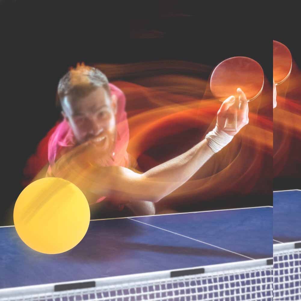 6PCS 40mm white Standard Durable PVC Practice Training Exercise Ping Pong Tennis Balls For Ping Pong Training balls