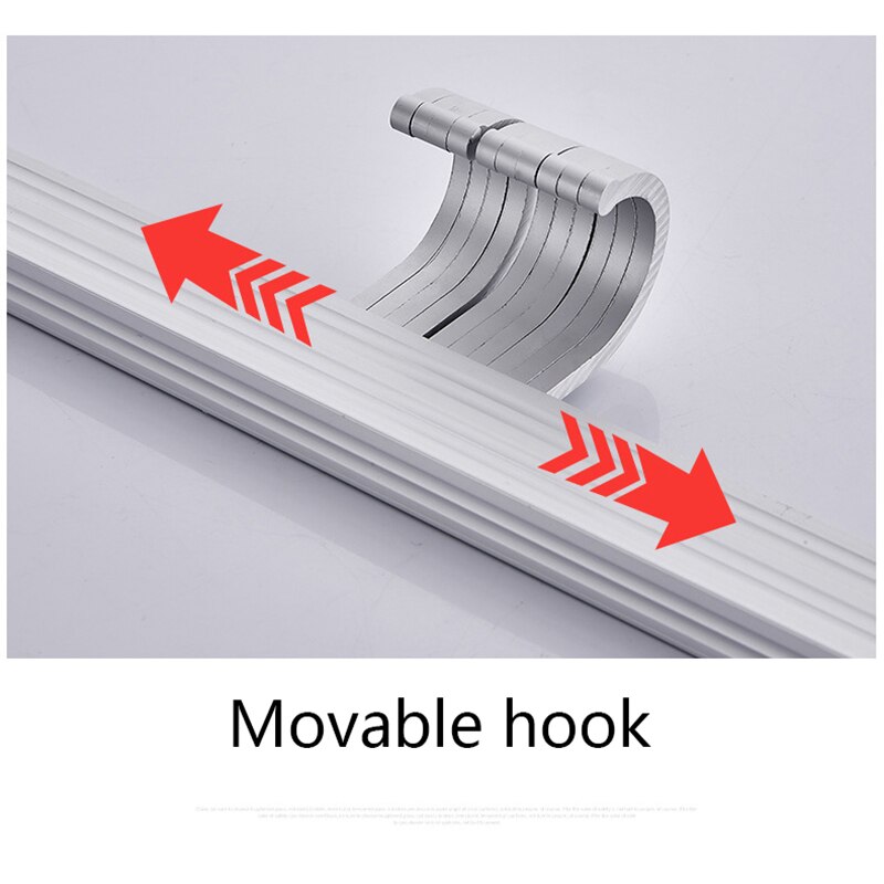 Badkamer Kapstok Muur Gemonteerde Ruimte Aluminium Opslag Hanger Home Kitchen Gratis Punch Lepel Vork Organizer Badkamer Accessoires