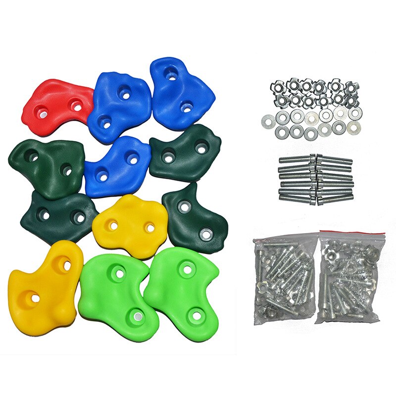 Climbing Rock Toys For Children Wall Stones Hand Feet Holds Grip Kits Kids Outdoor Indoor Playground Plastic Fitness Training