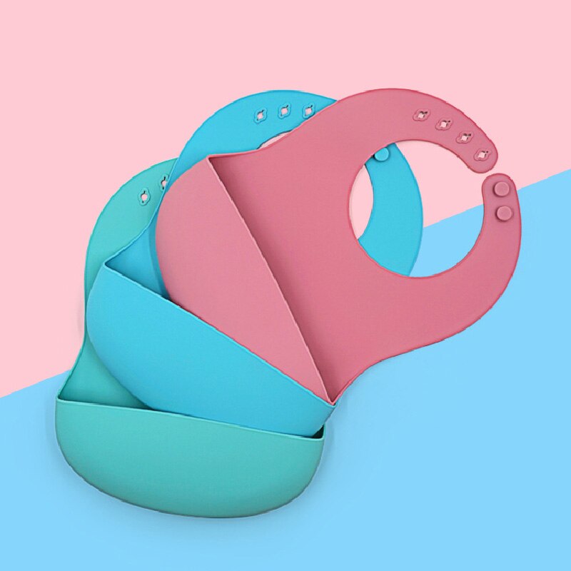 Zachte Siliconen Babi Bib Waterdicht Baby Slabbetjes Leuke Cartoon Gedrukt Kids Meisje Jongen Verstelbare Kinderen Bib Baby Lunch Feeding Stuff