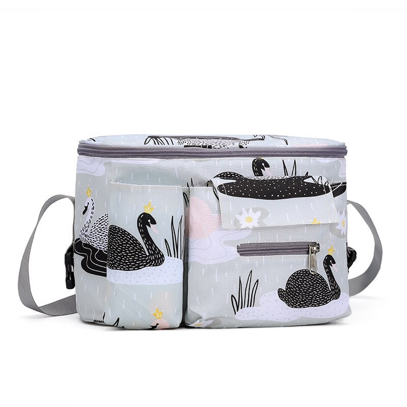 Baby Producten Opbergtas Kinderwagen Fietstas Multi-Functionele Mummie Zak Wandelwagen Fietstas Waterdicht Mother 'S Tas: Black Swan