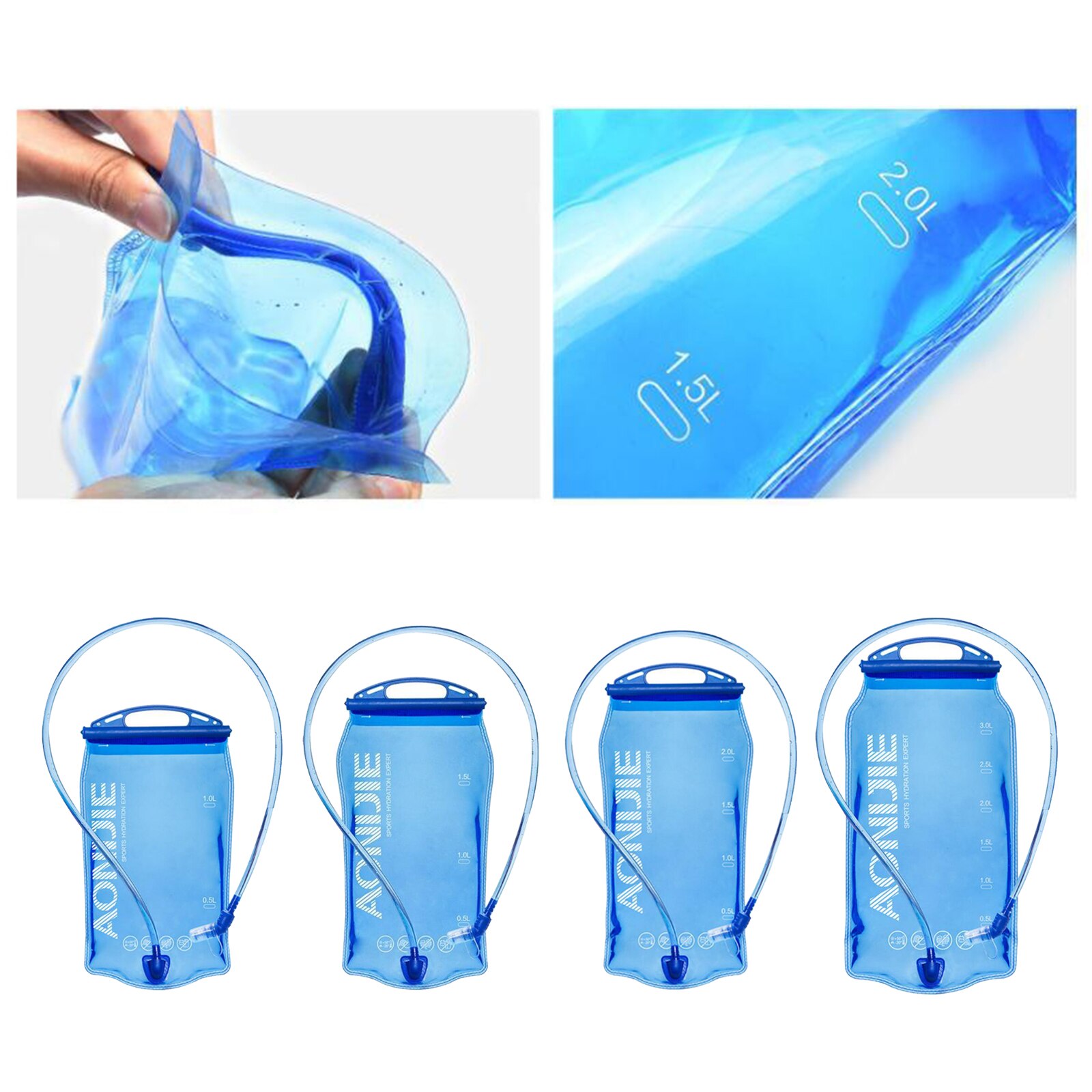 Hydration Bladder 1/1.5/2/3 Liter Water Bladder, Safe Water Reservoir Leak Proof