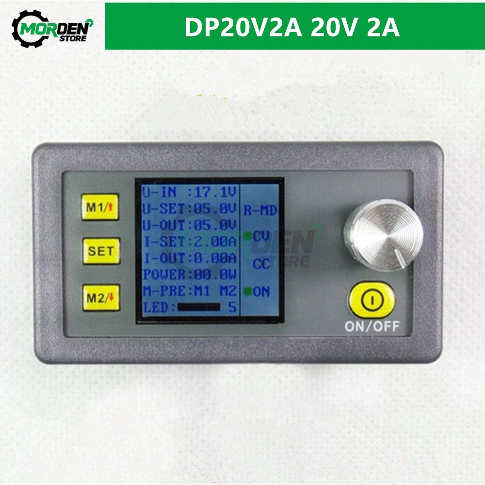 Dp30 v 5a dp50 v 5a konstant spænding konstant strømtrin ned programmerbar strømforsyningsmodul spændingsomformer voltmeter 30v 50v: Dp20 v 2a 20v 2a